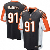 Nike Men & Women & Youth Bengals #91 Geathers Black Team Color Game Jersey,baseball caps,new era cap wholesale,wholesale hats